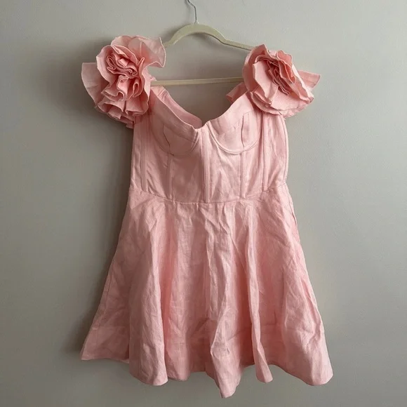 Bardot Sigma Mini Dress In Soft Pink - Picture 10 of 15